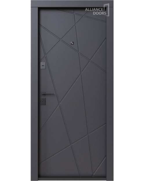 Ușă Exterior BARCELONA (Antracit / Alb)