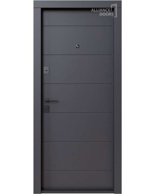 Ușă Exterior OSLO – BERNA (Antracit / Alb)