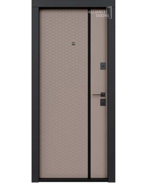 Ușă Exterior MILANO (Maro soft touch / Alb mat)