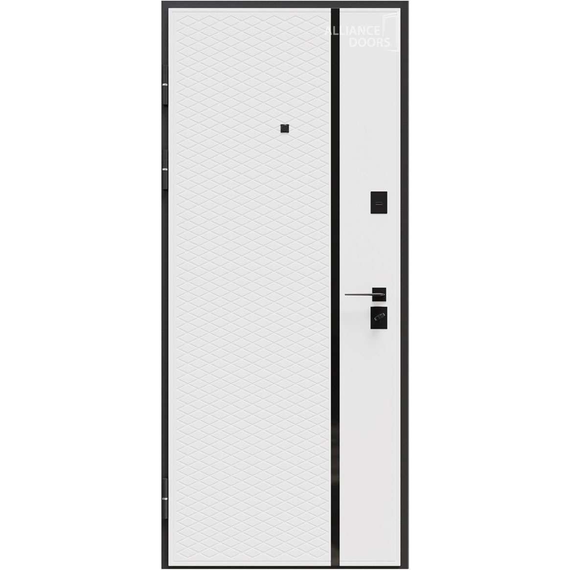 Ușă Exterior MILANO BLACK (Soft touch negru / Alb mat) Ușă Exterior MILANO BLACK (Soft touch negru / Alb mat)